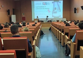 Momento de las jornadas sobre lactancia y cáncer de mama celebradas en el Campus de la UAL.