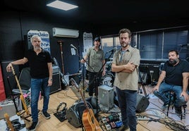 Nani, Migue, Juan Alberto y Andrés, en 'El último ensayo'.