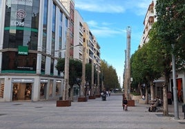 La calle Roldán y Marín se prepara para la Navidad.