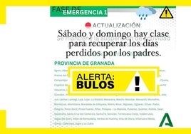 La Junta desmiente que se vayan a recuperar las clases el fin de semana