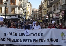 Manifestación en defensa de la sanidad pública, en una imagen de archivo.