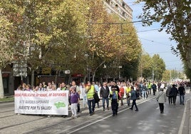 Cabecera de la manifestación.