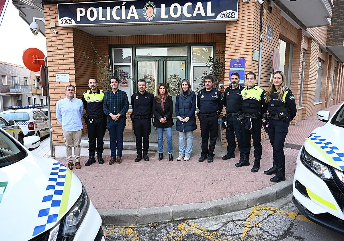 Primera tanda de agentes linarenses que se desplazarán a Sedaví