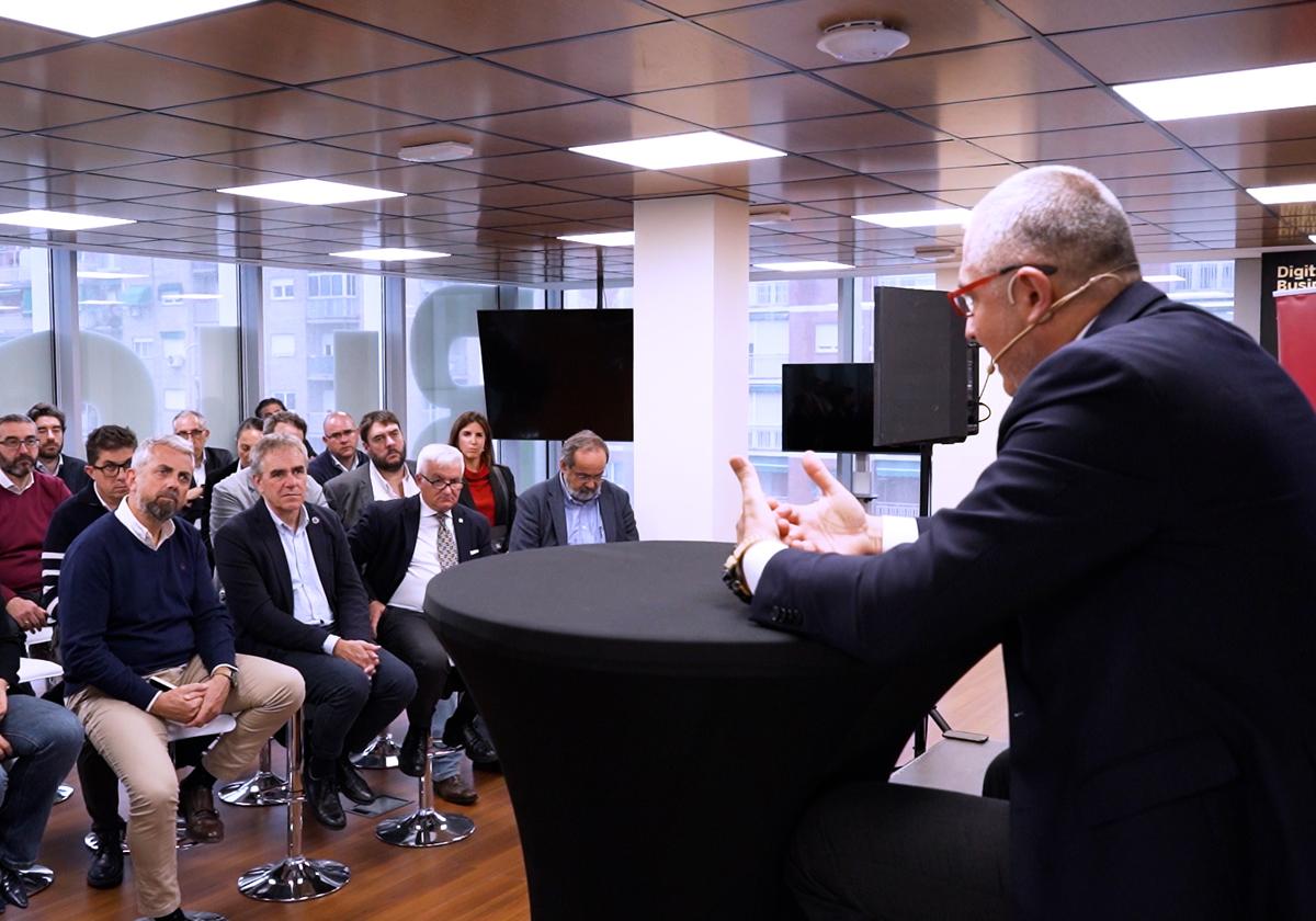 Juan Carlos Cortés durante su ponencia celebrada en el Digital Business Hub de la Cámara