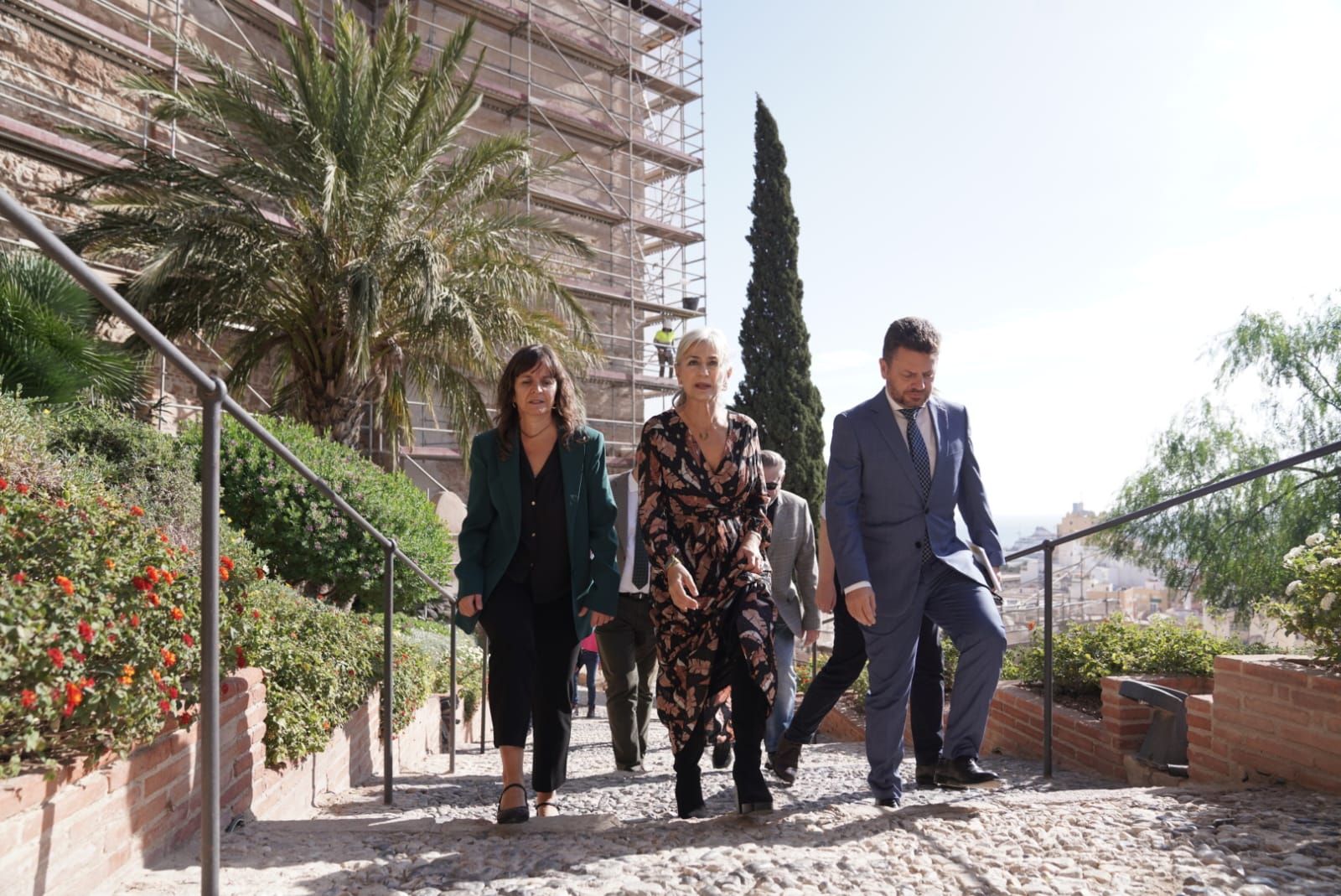 Visita de la consejera Patricia del Pozo a la Alcazaba de Almería.