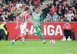 Brau, en el partido contra el Sporting.