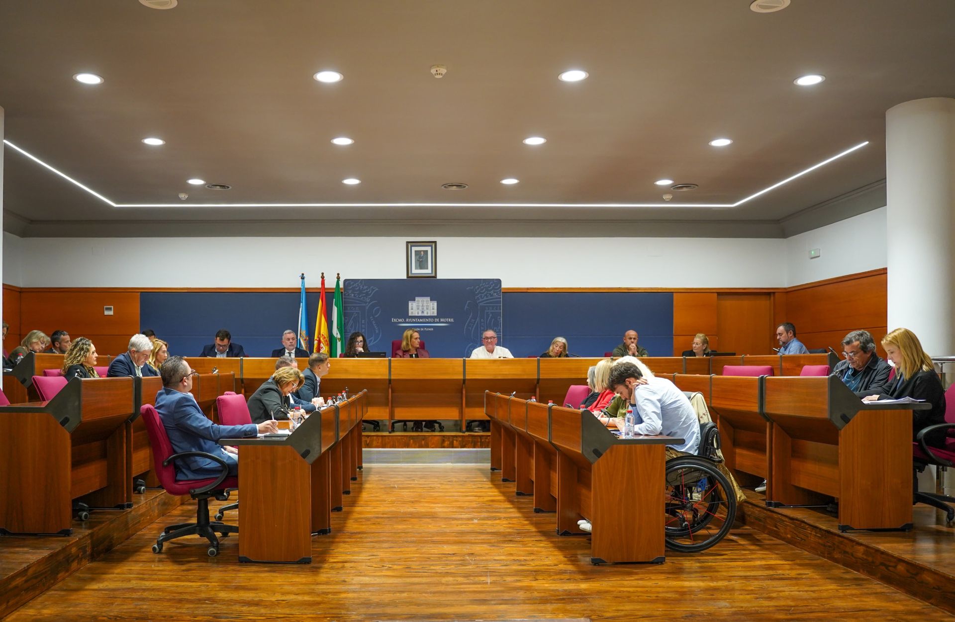 Pleno municipal en Motril.