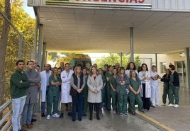 Protesta en el servicio de Urgencias del Hospital Neurotraumatológico de Jaén.