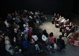 El auditorio del Centro Lorca cambió su fisonomía habitual para la presentación de proyectos de las ciudades creativas.