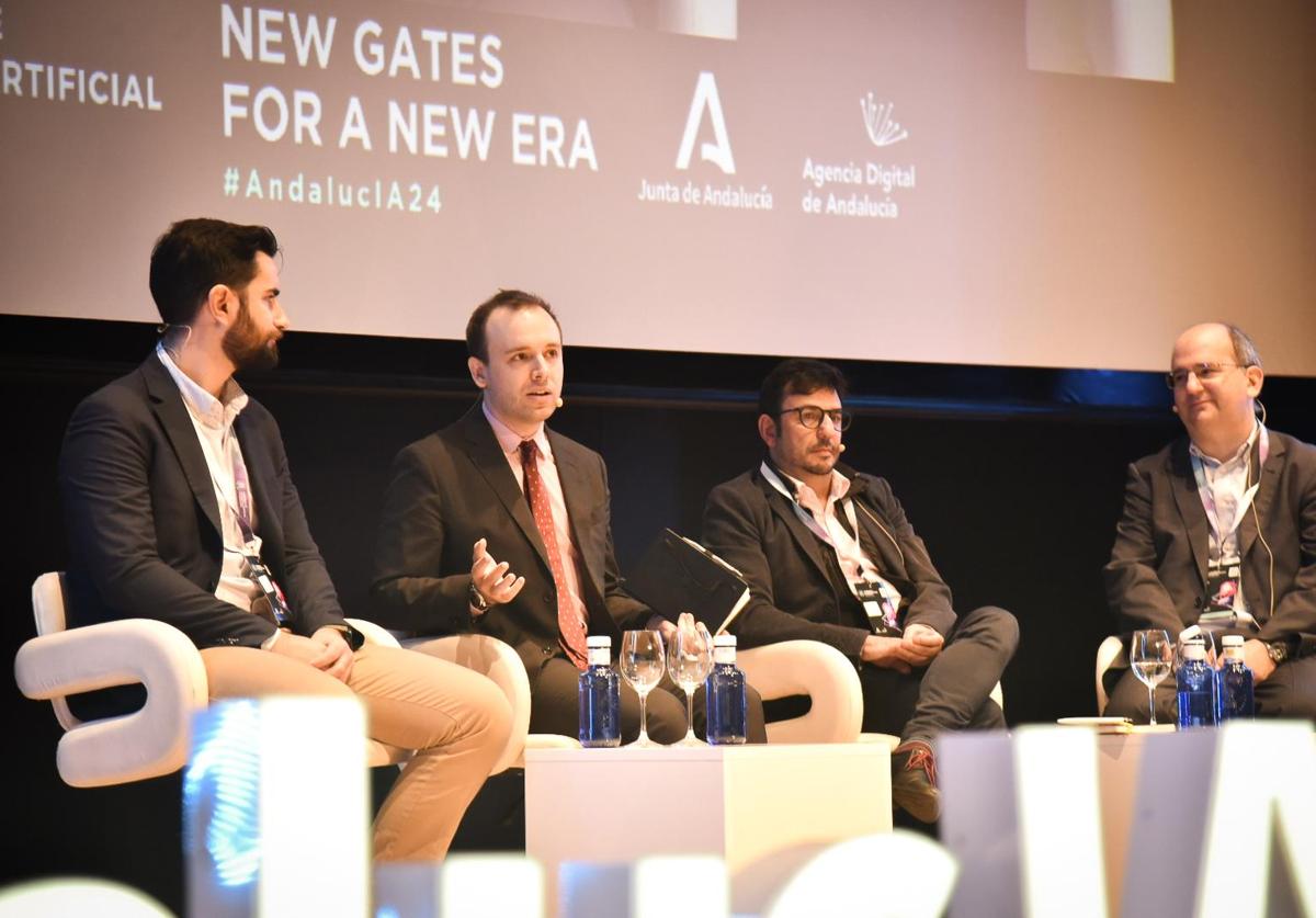 Mesa de Defensa e IA, en el II Congreso de IA de Andalucía.