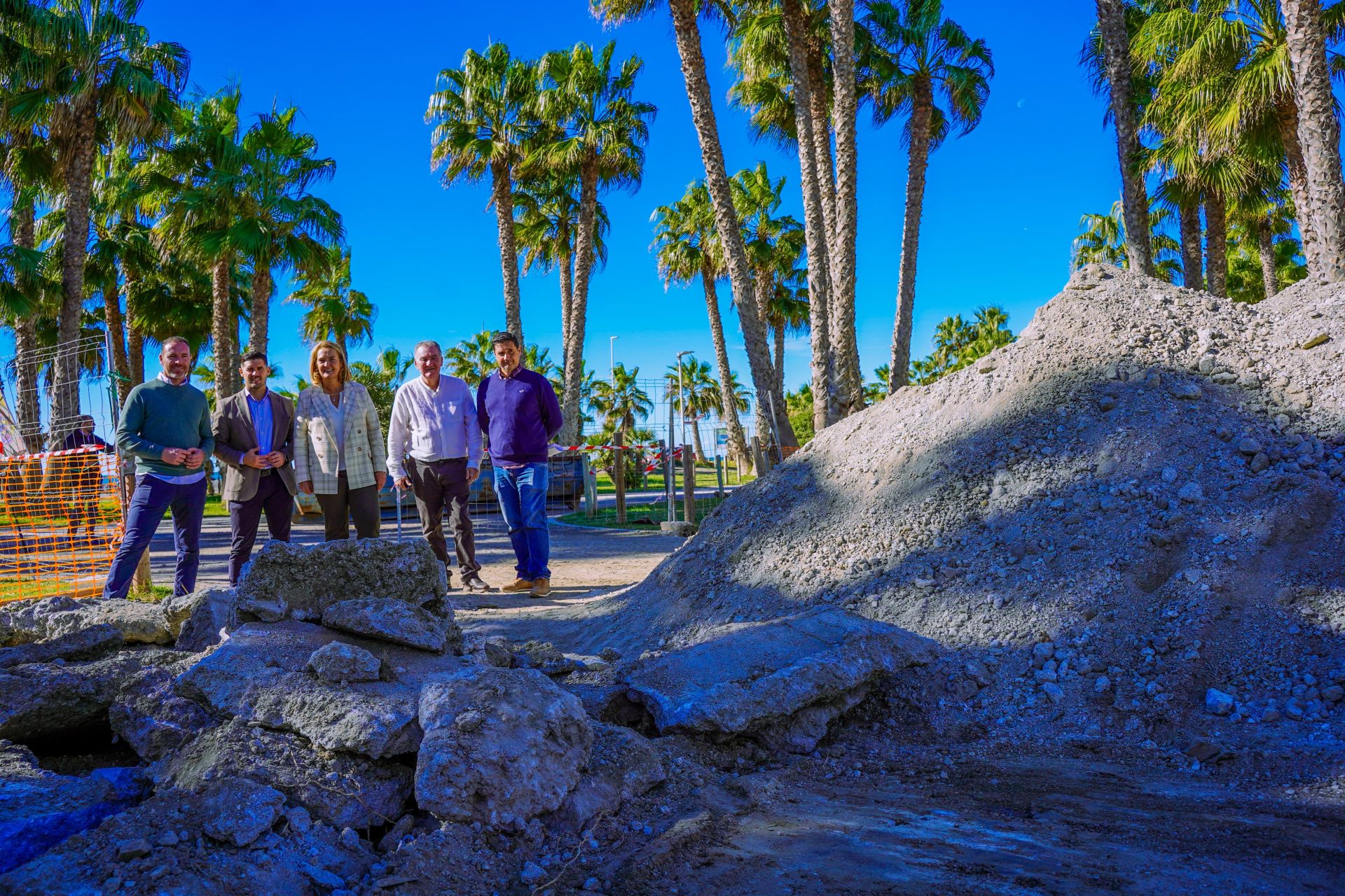 Obras en Playa Granada.