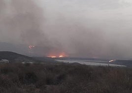 Incendio en Sierra Alhamilla.