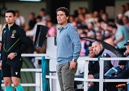 Rubi durante el partido cntra el Cartagena