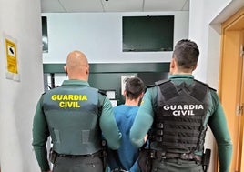 El detenido tras atracar una gasolinera granadina.