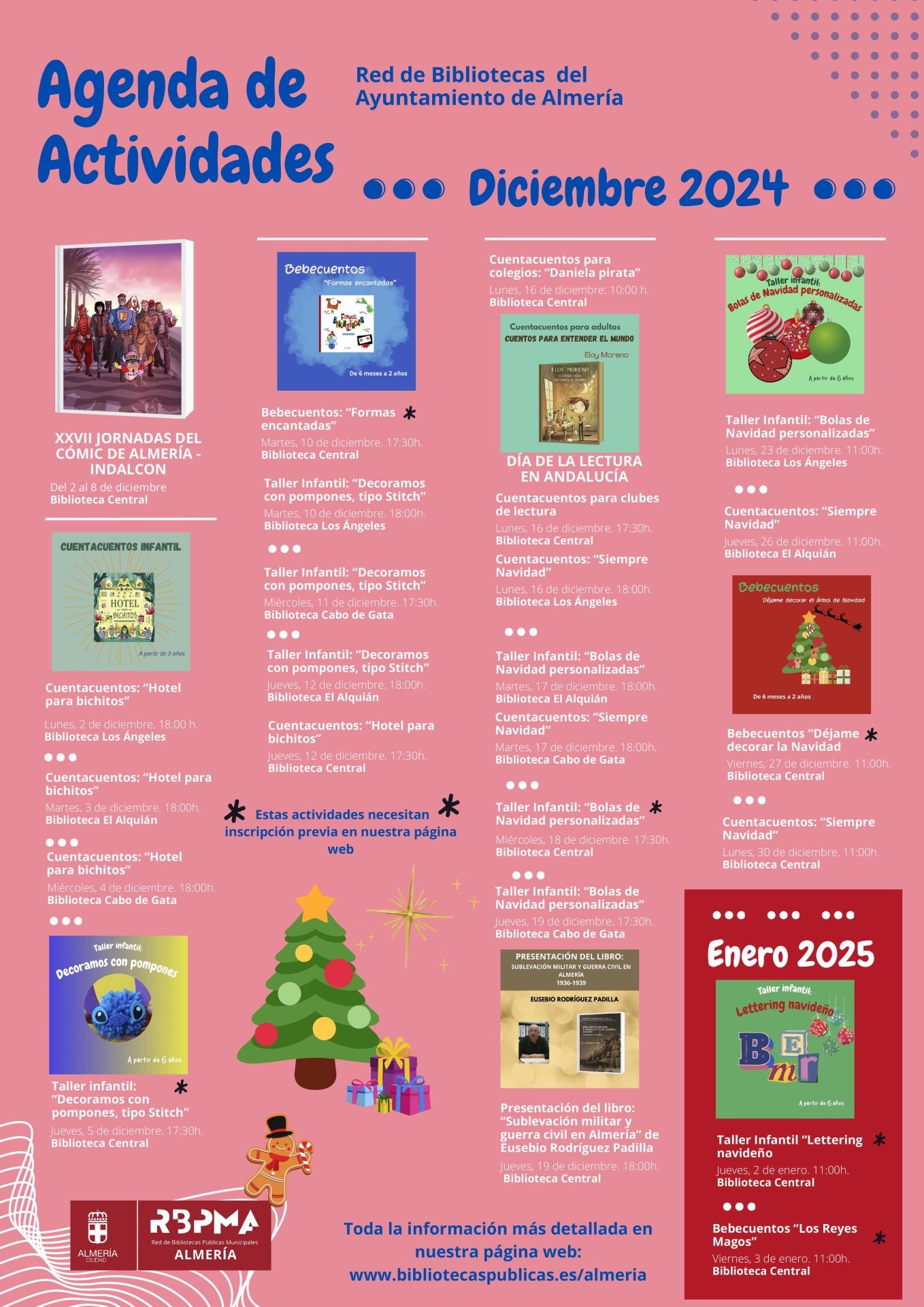 Navidad en la biblioteca: una veintena de actividades para grandes y chicos en Almería