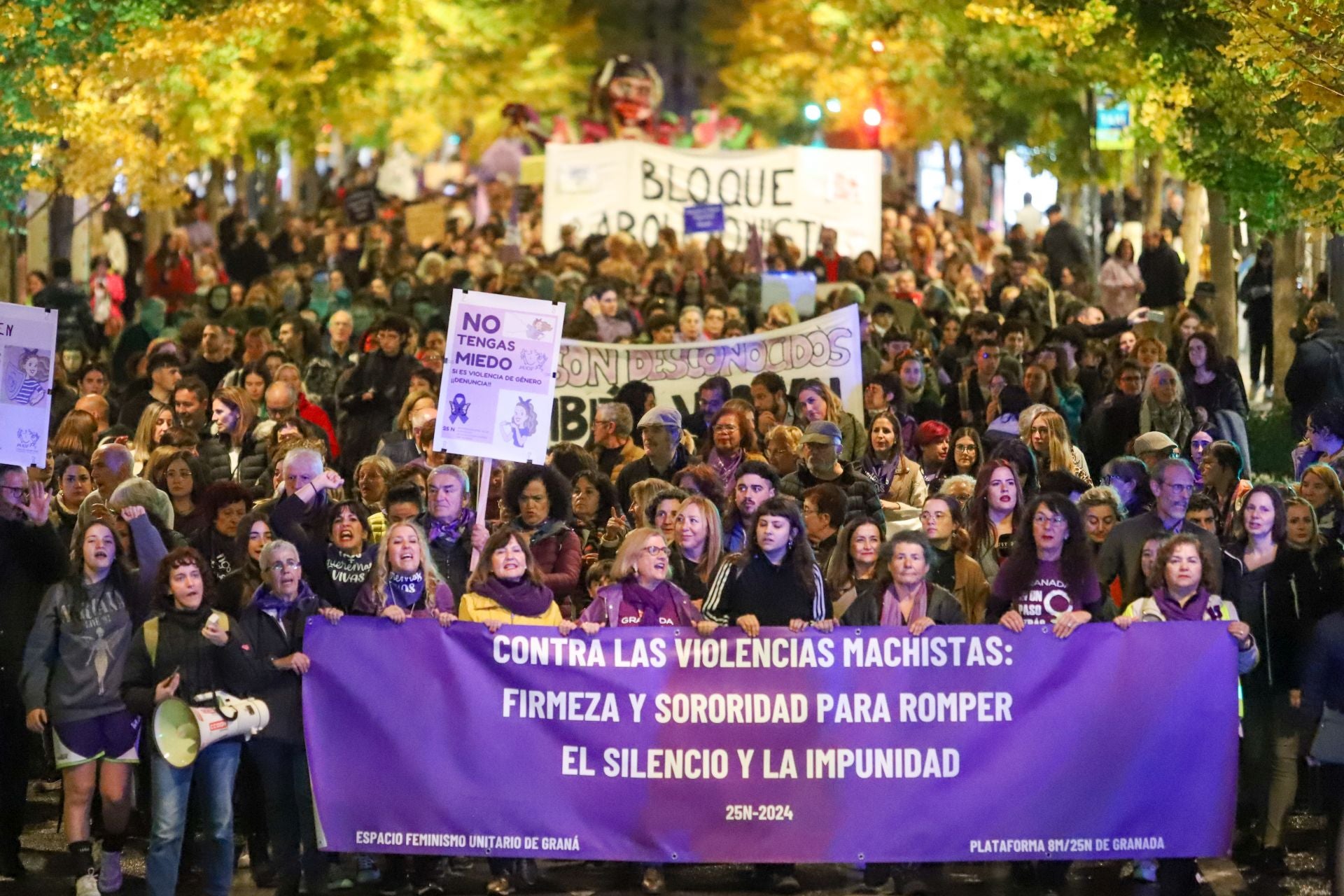 Marcha contra la violencia machista celebrada esta semana.