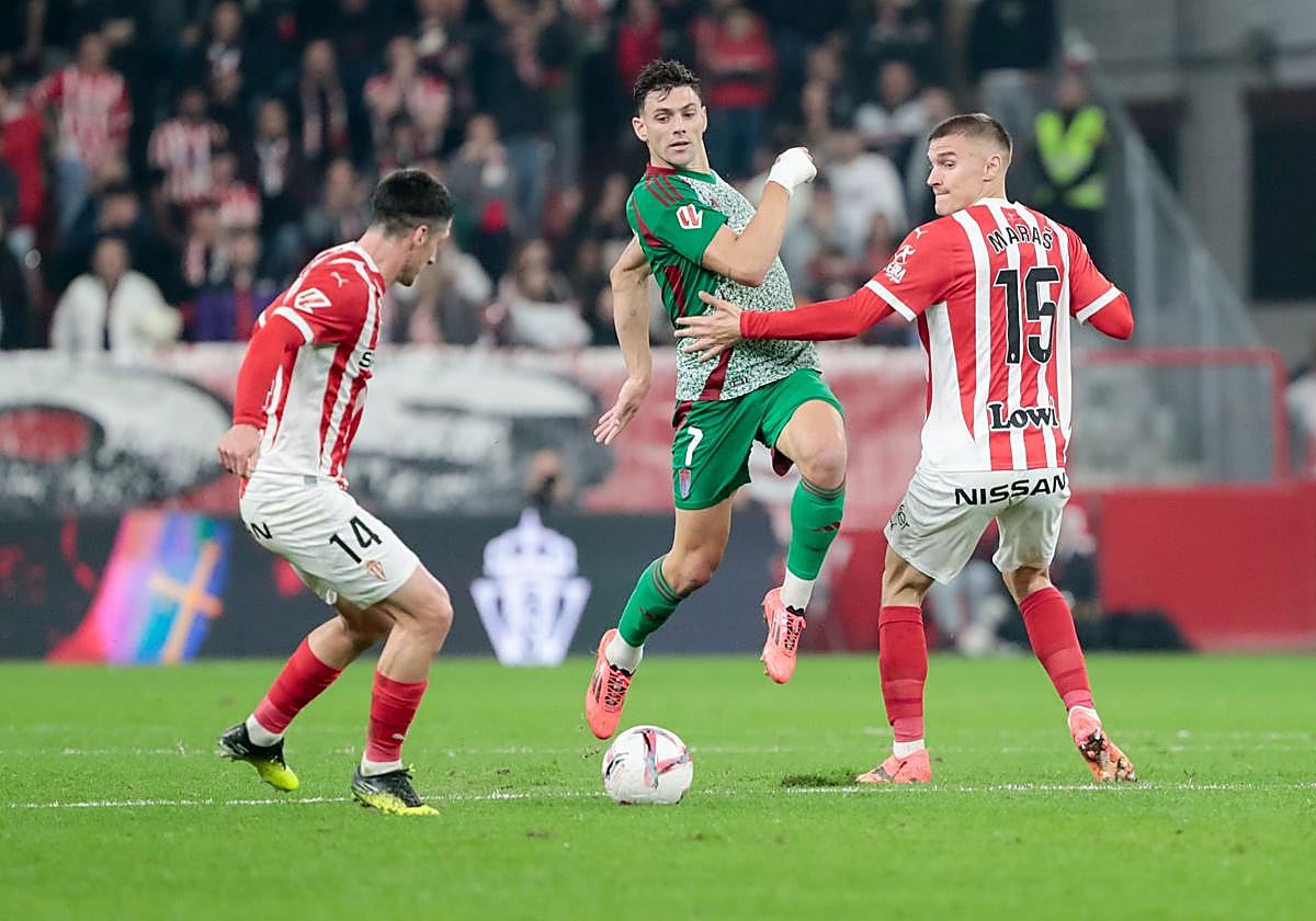 Lucas Boyé, en el partido contra el Sporting.