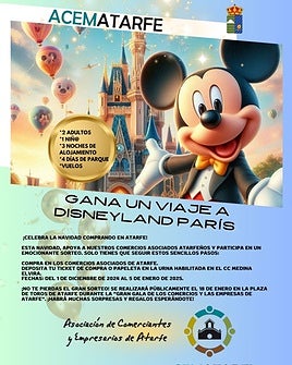 El pueblo del Cinturón de Granada que regala tres viajes a Disneyland Paris esta Navidad