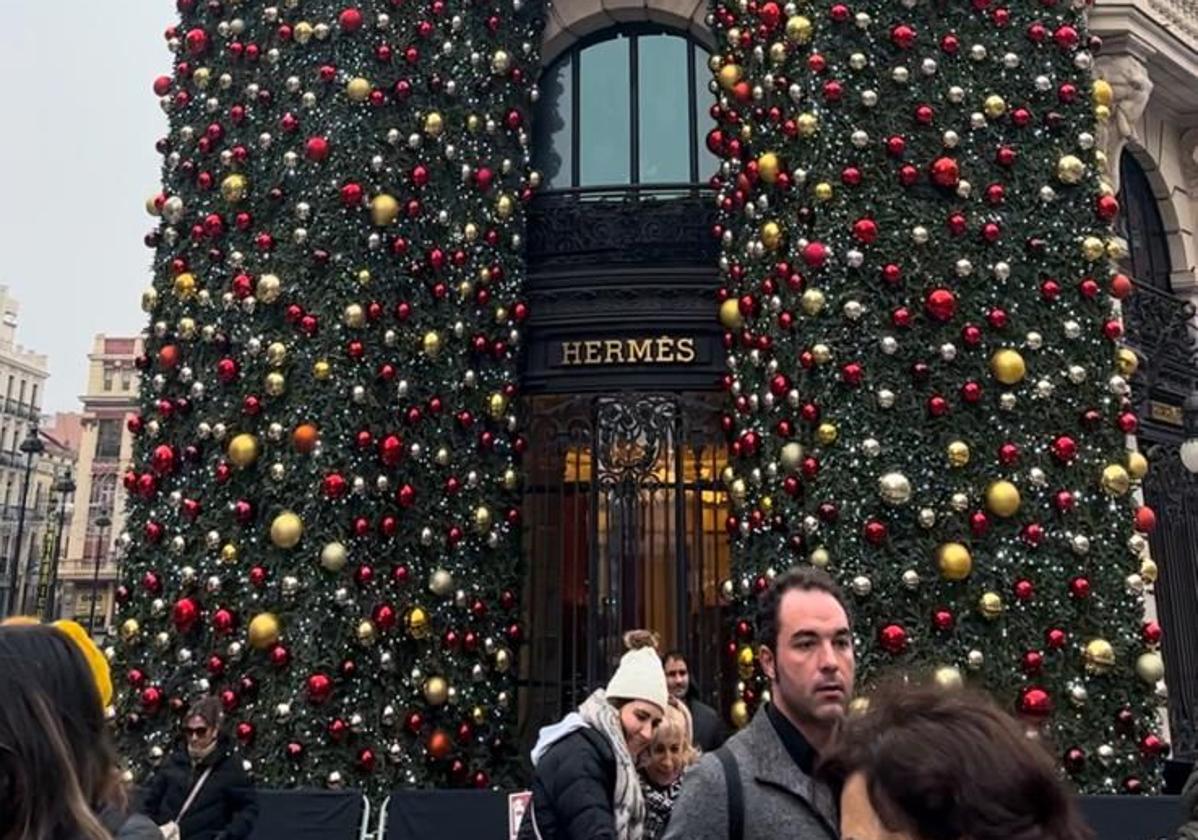 La fachada del complejo donde se encuentra el hotel Four Seasons de Madrid, la pasada Navidad.