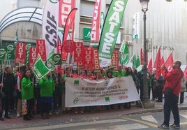 Protesta por el aumento de las agresiones en Granada.