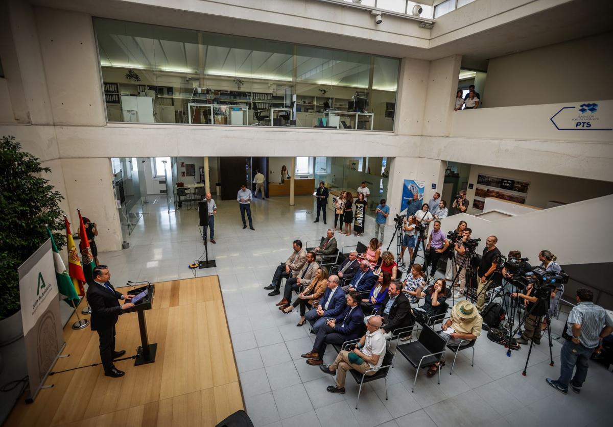 Presentación, hace unos meses, del nuevo centro autonómico de la IA en Granada.