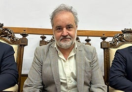 El concejal socialista Francisco Lechuga en el pleno.