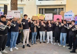 La protesta del Conservatorio Superior el pasado 3 de diciembre.