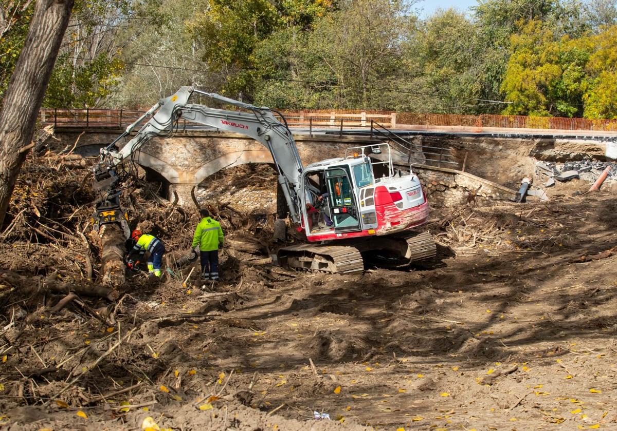 Puente destruido en una de las últimas DANAs de la provincia de Granada.