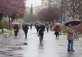 Lluvia en Granada.