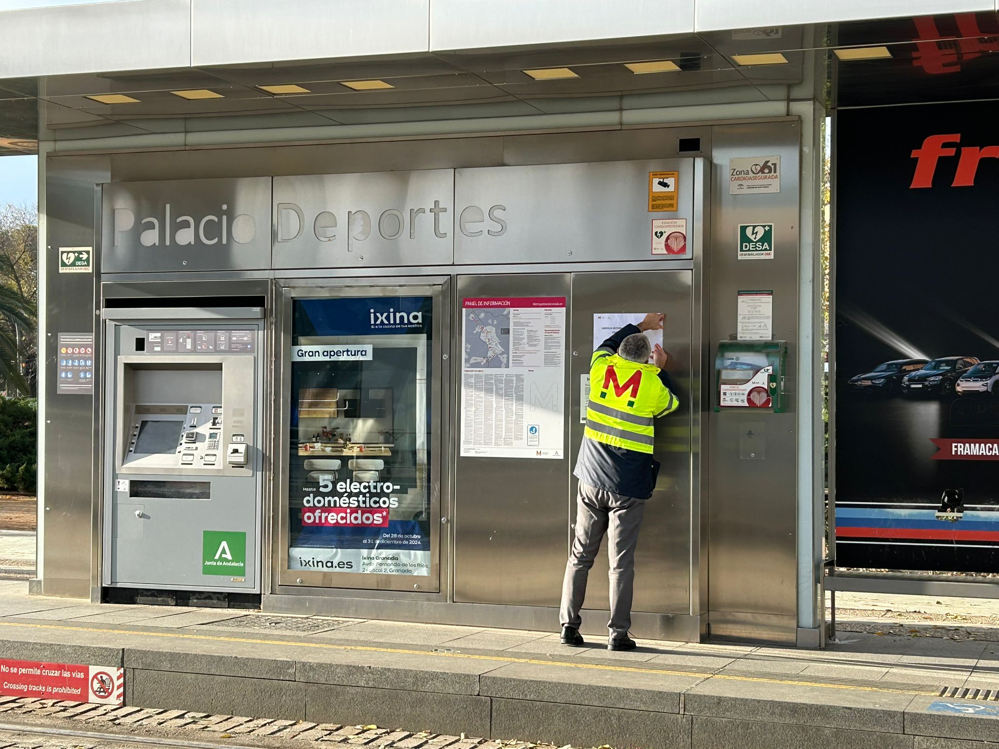 Las paradas del metro, casi vacías por una avería