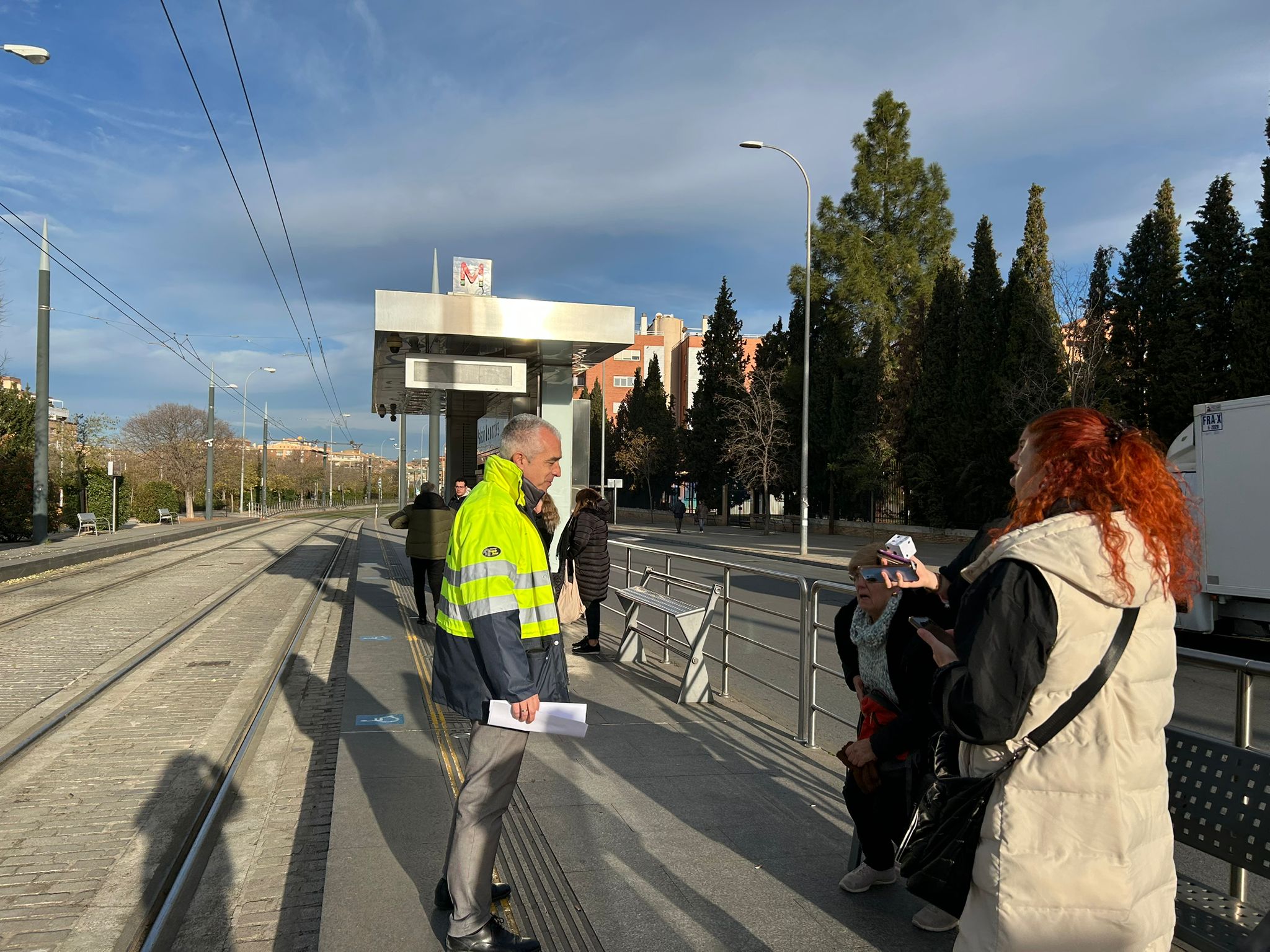 Las paradas del metro, casi vacías por una avería