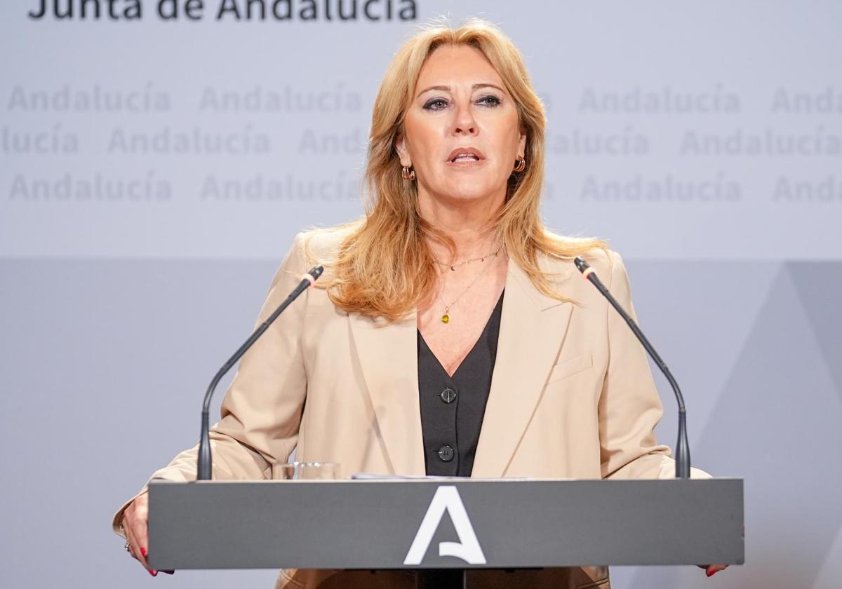 La portavoz del Gobierno andaluz Carolina España.