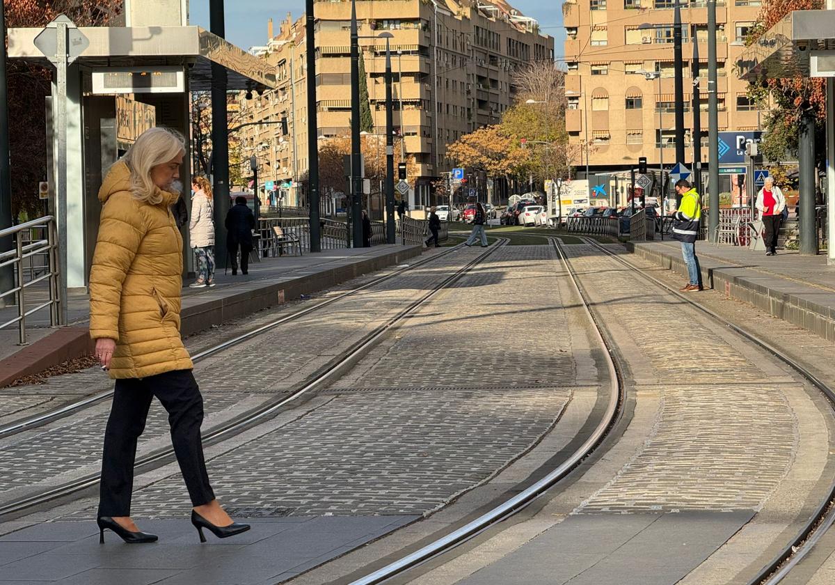 Las vías del metro, vacías.