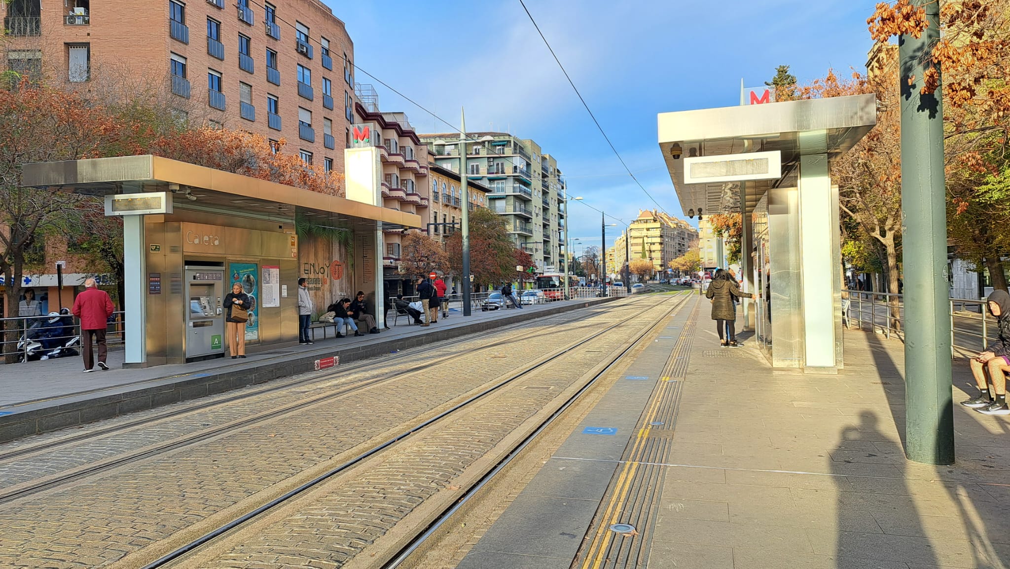 Las paradas del metro, casi vacías por una avería