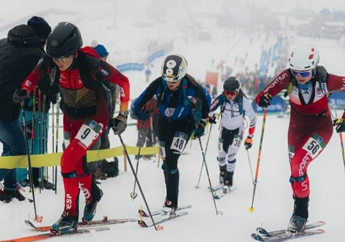 Ana Alonso inicia la Copa del Mundo en el top 10 en sprint y vertical de Courchevel