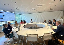 José María Álvarez y Luis García en la reunión con la AIREF.