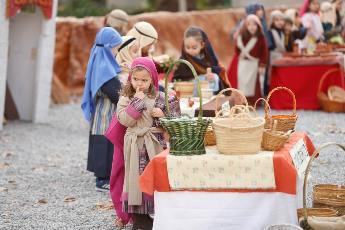 Las imágenes del belén viviente de Siervas del evangelio