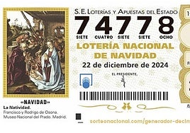 El 74778, quinto premio de la Lotería de Navidad, vendido en Huércal de Almería, Vícar, Vera y Campohermoso