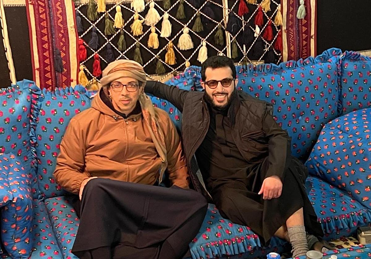 Turki junto con el dueño del Manchester City.