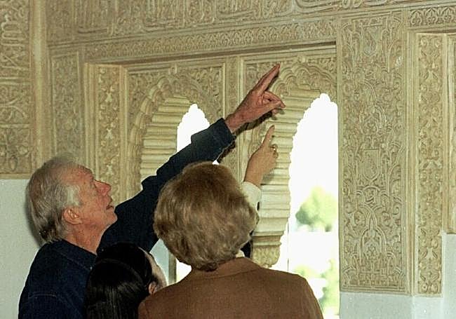 Jimmy Carter y Rosalyn en la Alhambra
