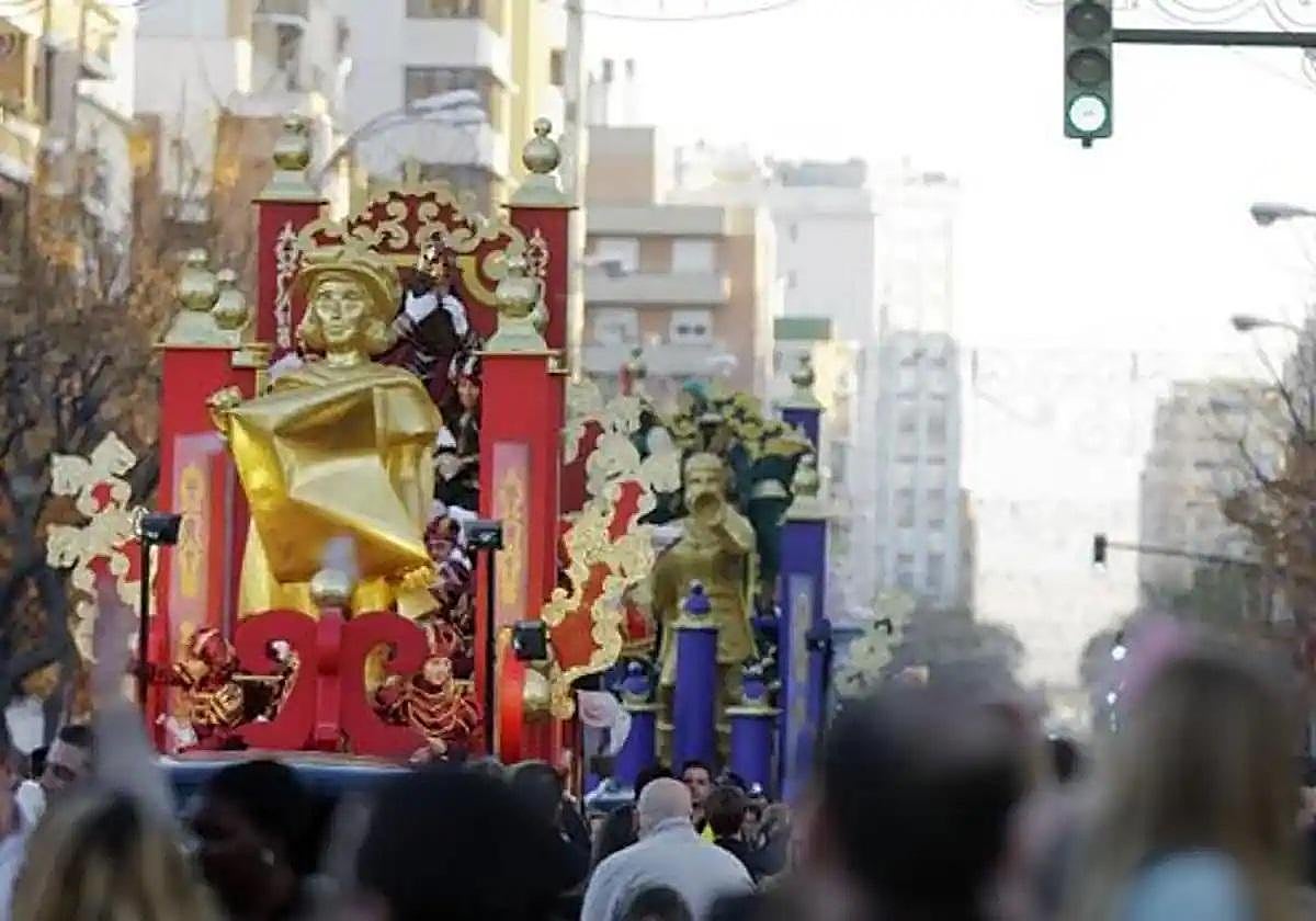 Cabalgata de Reyes Magos en Cádiz.