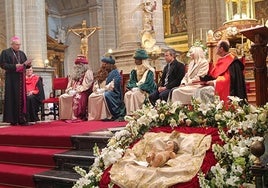 Los Reyes Magos, en su visita a la Catedral de Jaén.