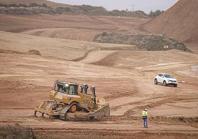 Trabajos en la variante de Loja.
