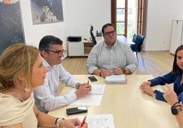 Reunión en Mancomunidad con el delegado de empleo.