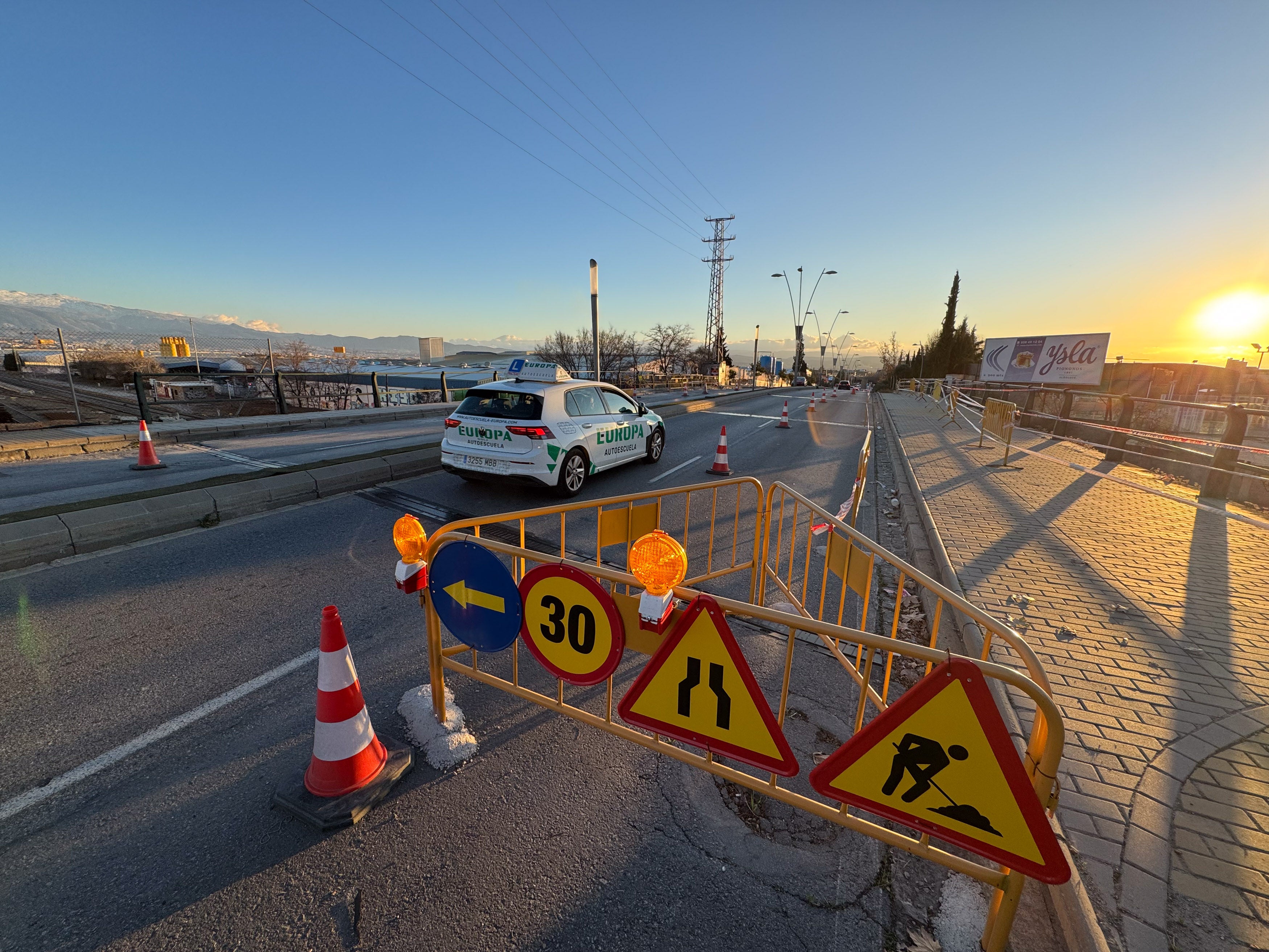 El tramo de carretera que quedará cortado al tráfico en los próximos días.