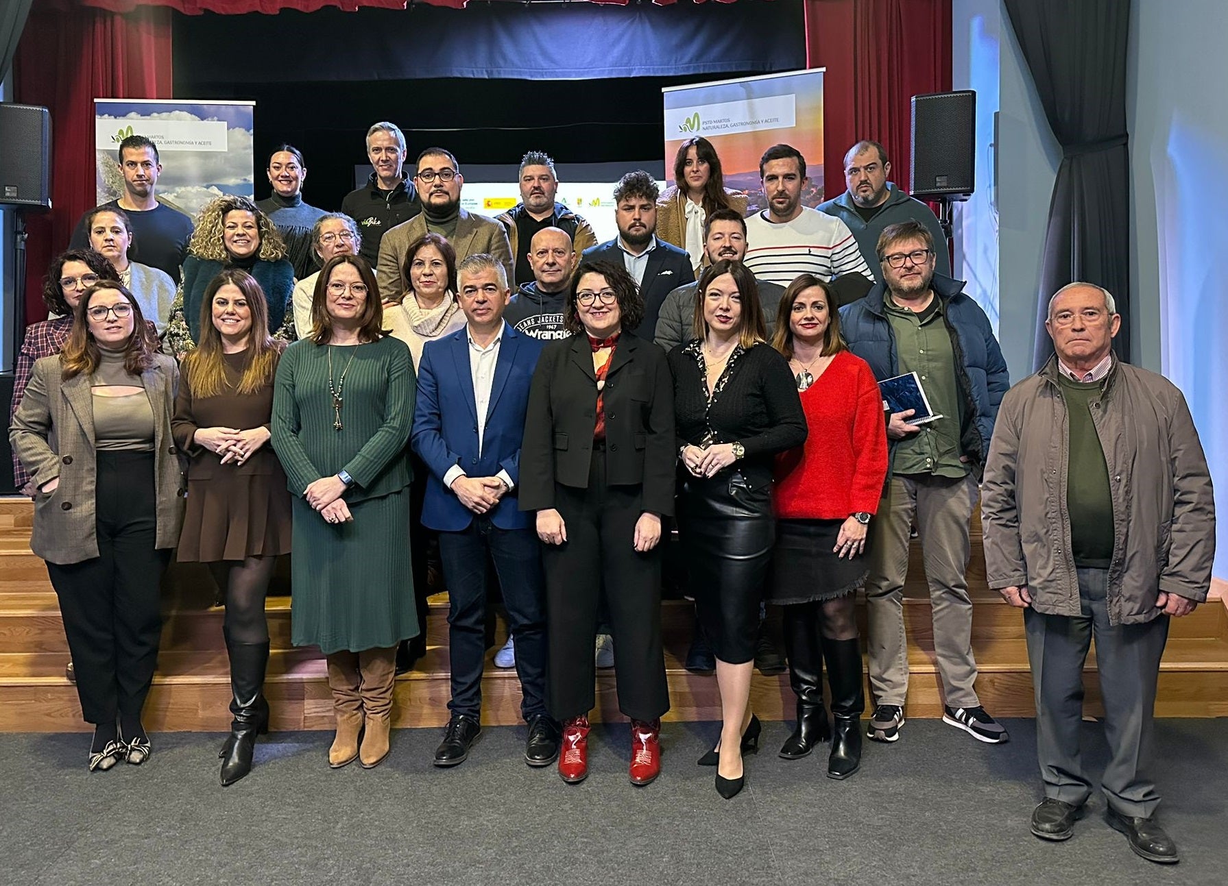 Participantes en la presentación del plan de sostenibilidad turística para Martos.