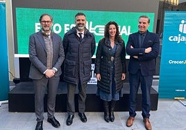 Comité asesor de Vestial, conformado, entre otros, por el consejero de Agricultura, Ramón Fernández-Pacheco, y la alcaldesa de Almería, María del Mar Vázquez.