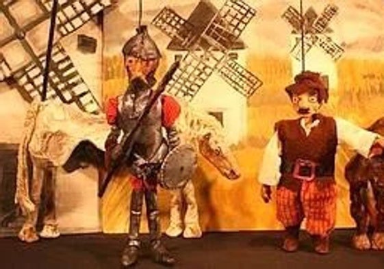 Don Quijote y Sancho Panza según los títeres de Ángeles de Trapo.