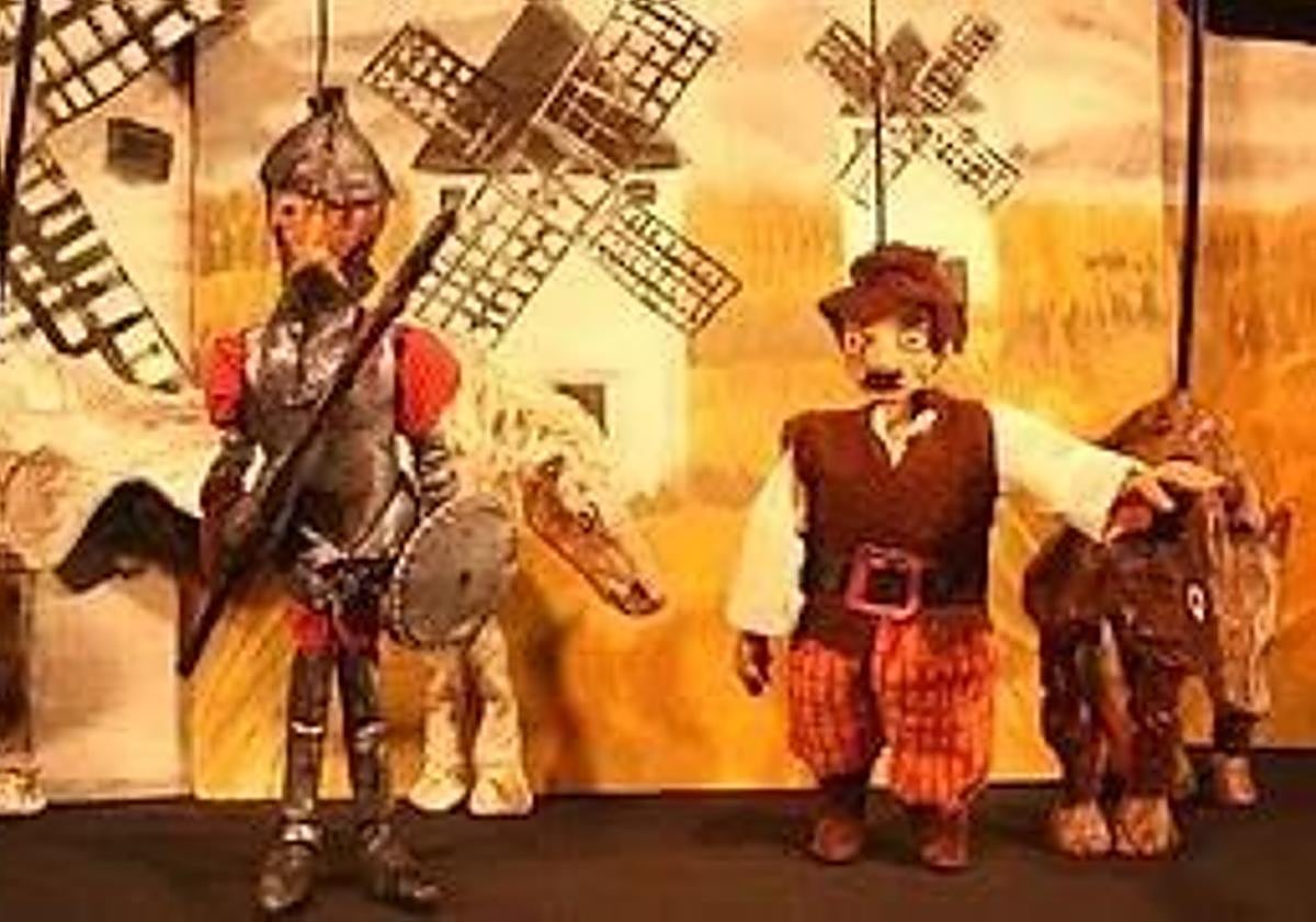 Don Quijote y Sancho Panza según los títeres de Ángeles de Trapo.