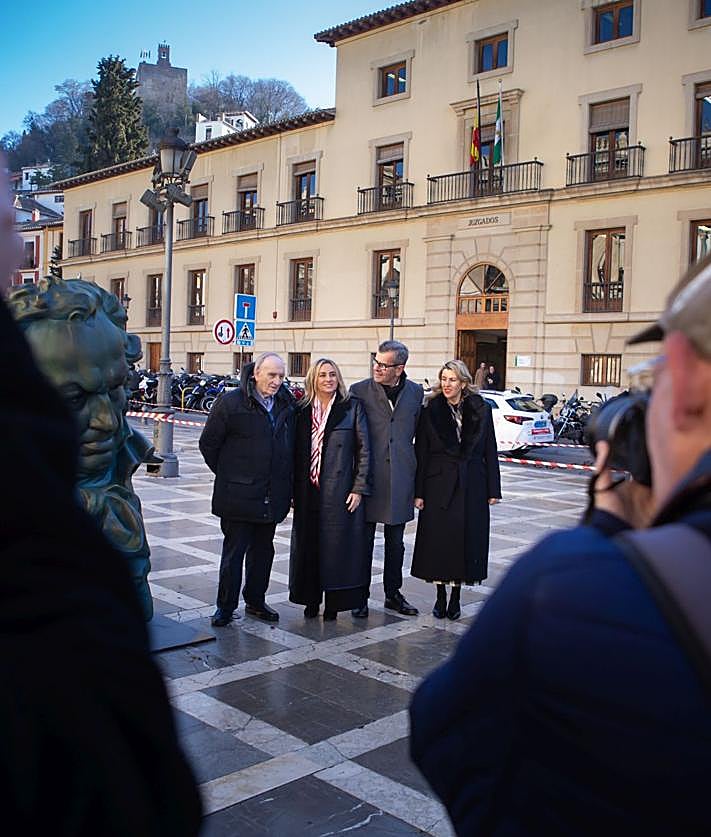 Imagen secundaria 2 - Presentación de las actividades de los Goya esta mañana en Granada.
